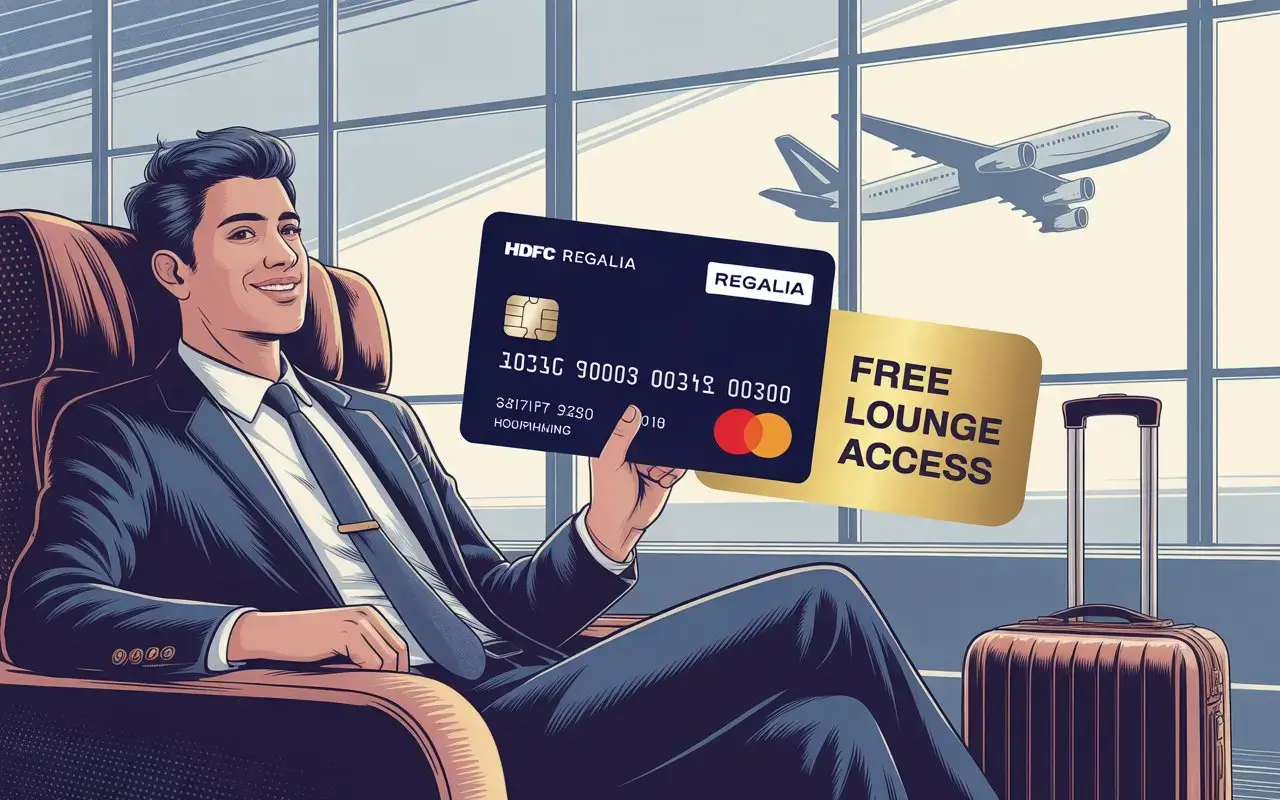 HDFC Regalia Credit Card lounge access and travel privileges in India