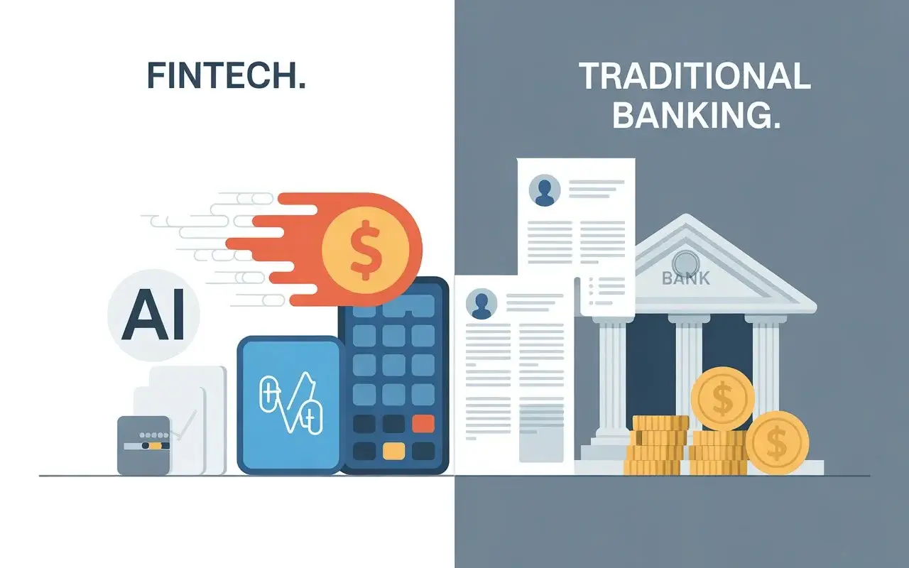 Difference between Fintech and Traditional Banking